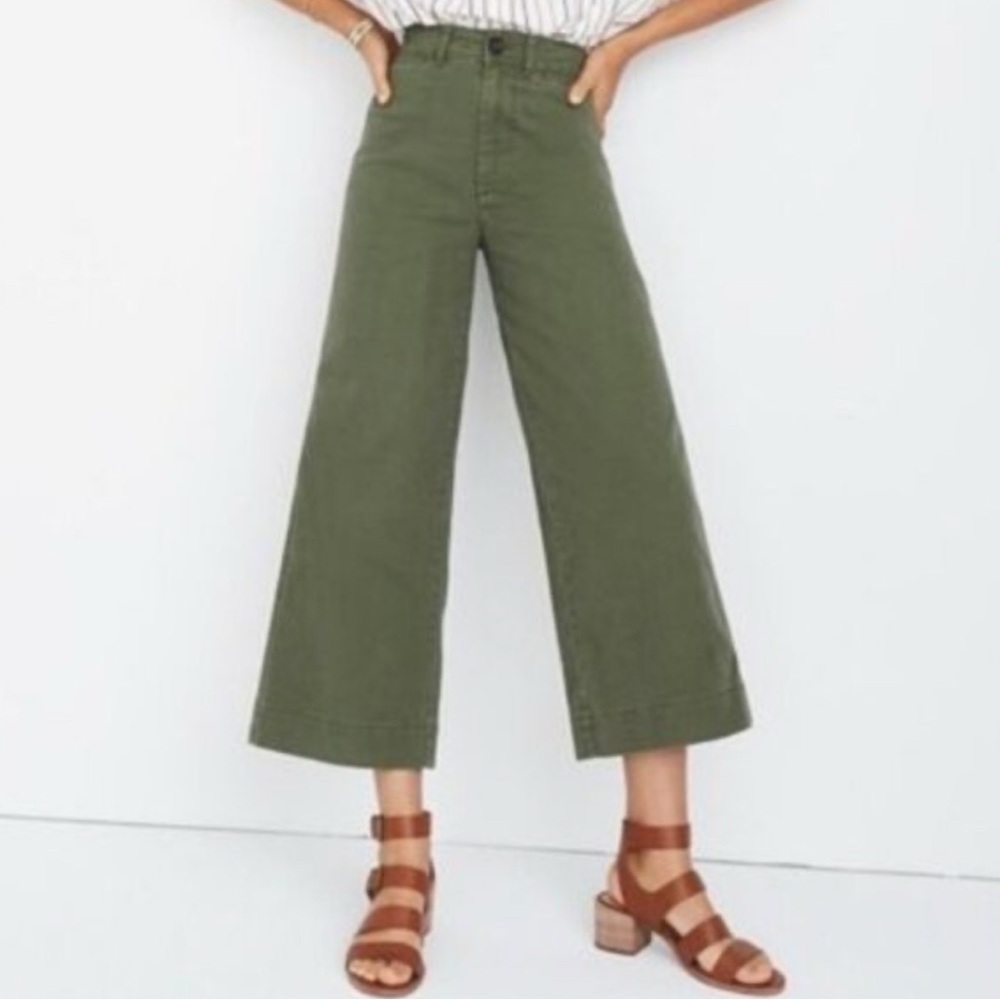 Madewell Emmett Wide Leg Crop Pants Size 27
